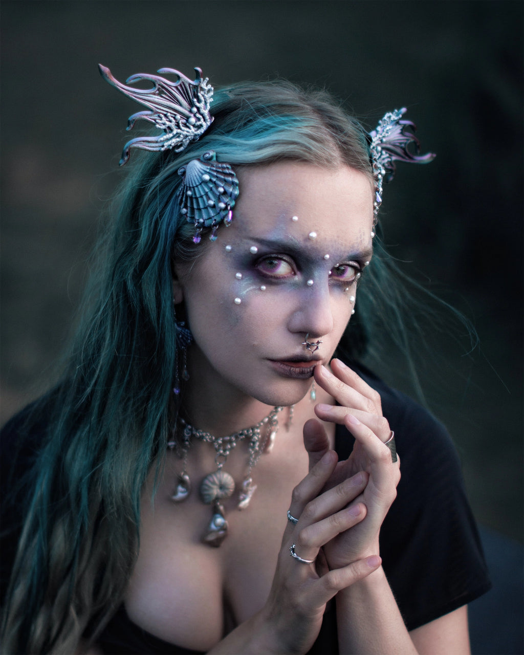 Dark Siren Hair Pins (pair of two pins)