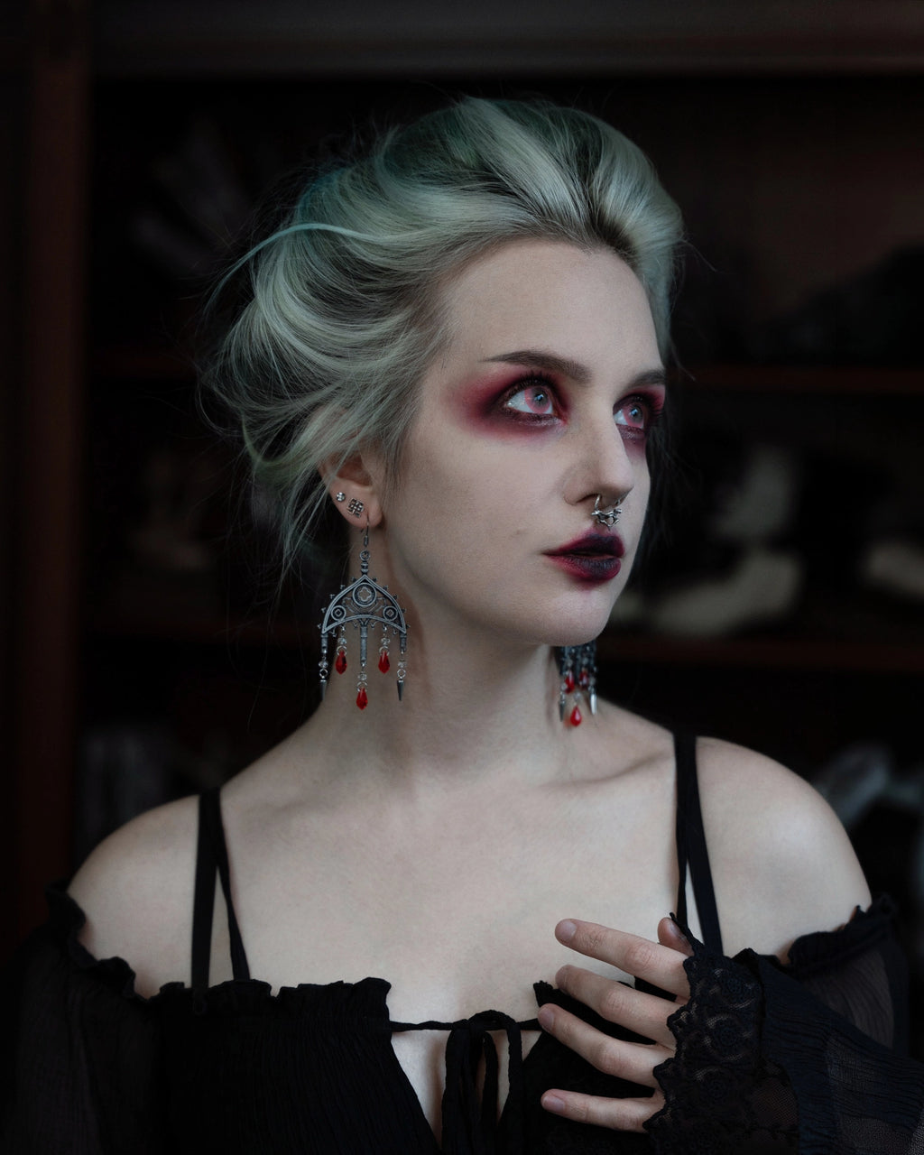 Sanctum Noctis Earrings - 3D printed *no metal!