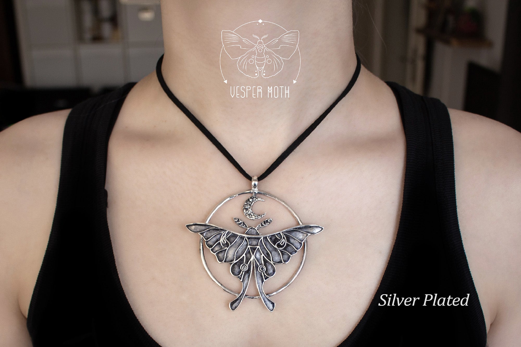 Vesper Moth Necklace