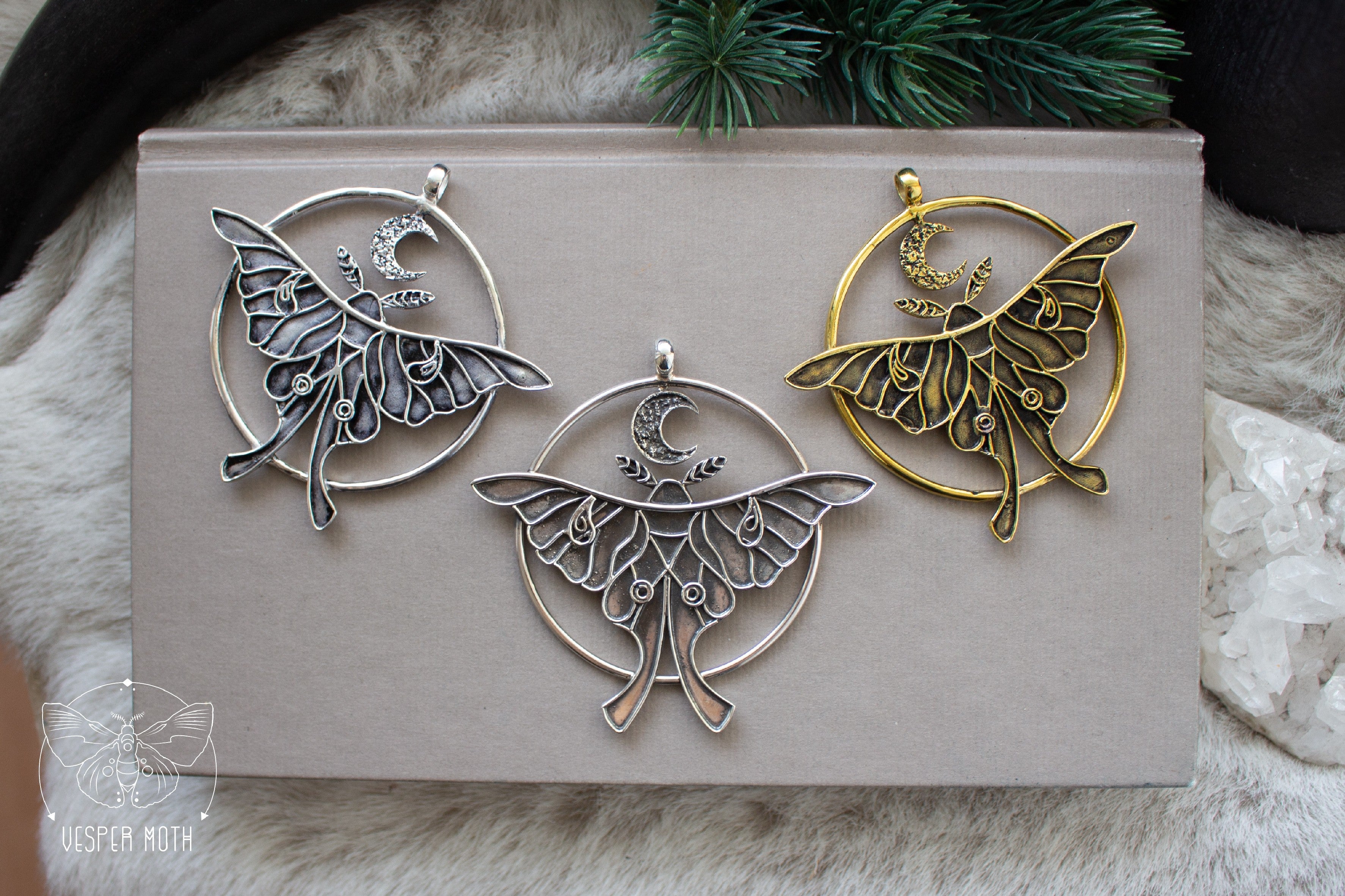 Vesper Moth Necklace