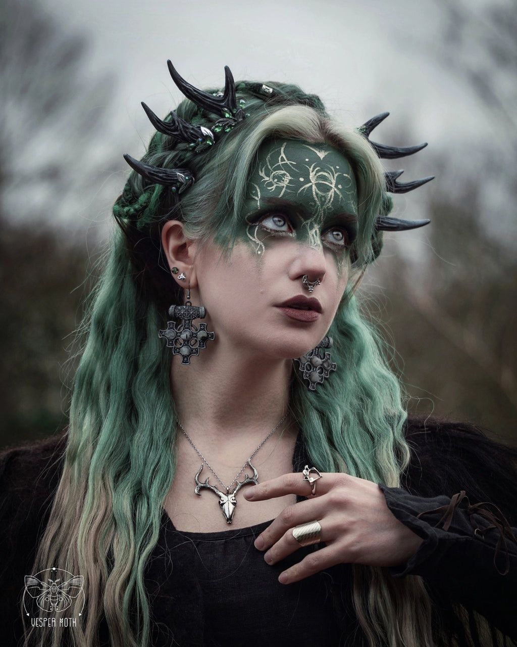 Sylvan Antler Hair Pins (pair of two pins)