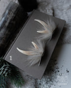 White Stag Hair Pins (a pair of two pins)