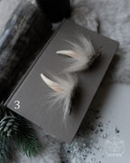 White Stag Hair Pins (a pair of two pins)