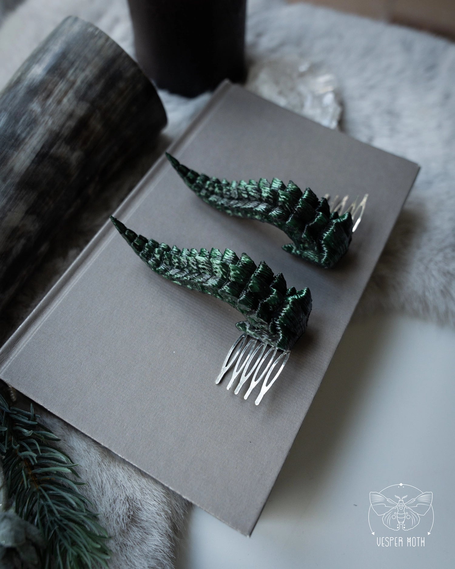 Jewel Dragon Hair Pins (a pair of two pins)