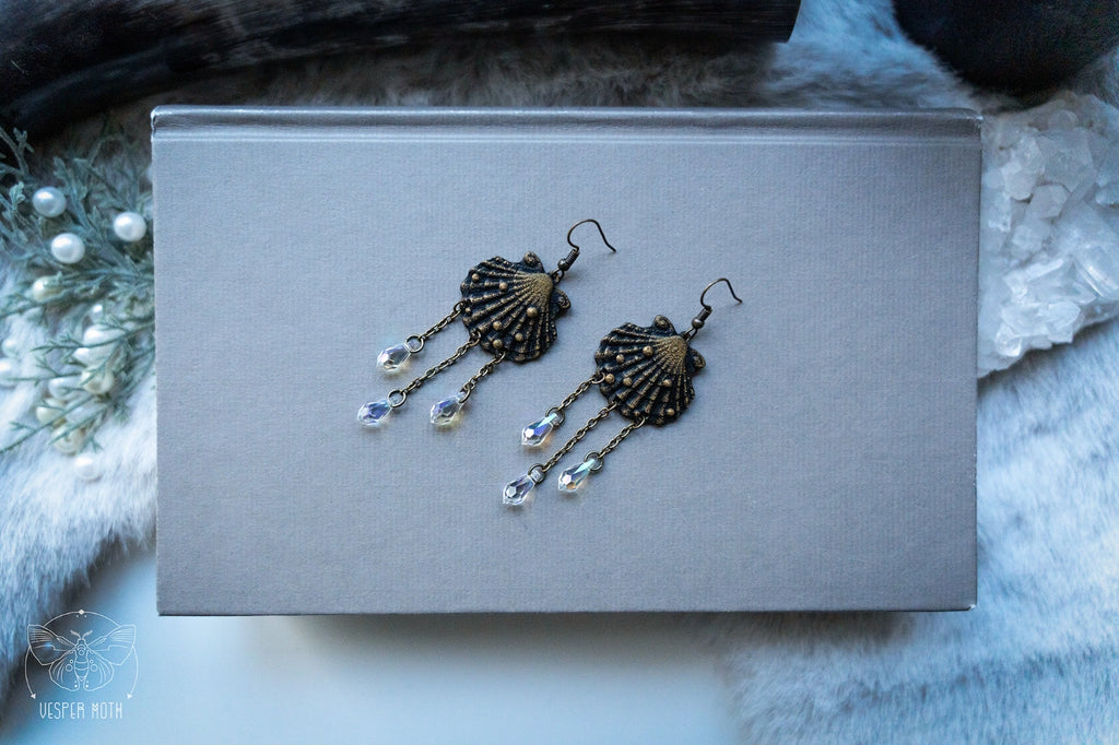 Seashell Earrings - 3D printed *no metal!