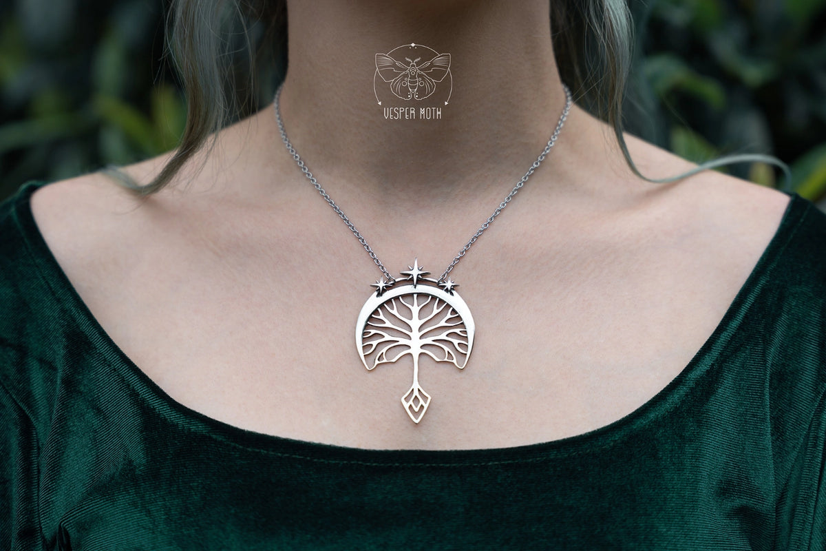 Silver Tree Necklace - Essence