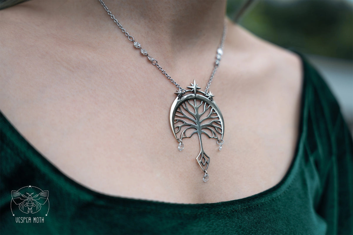 Silver Tree Necklace - Grace