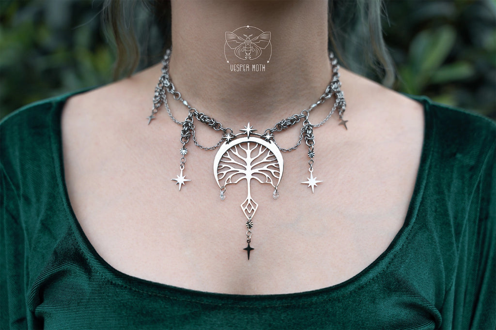 Silver Tree Necklace - Majestic