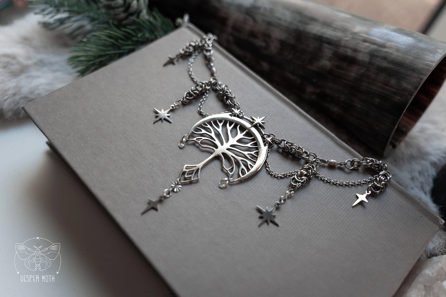 Silver Tree Necklace - Majestic