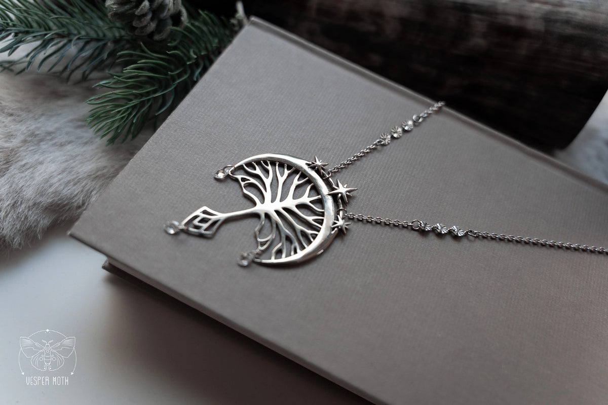 Silver Tree Necklace - Grace