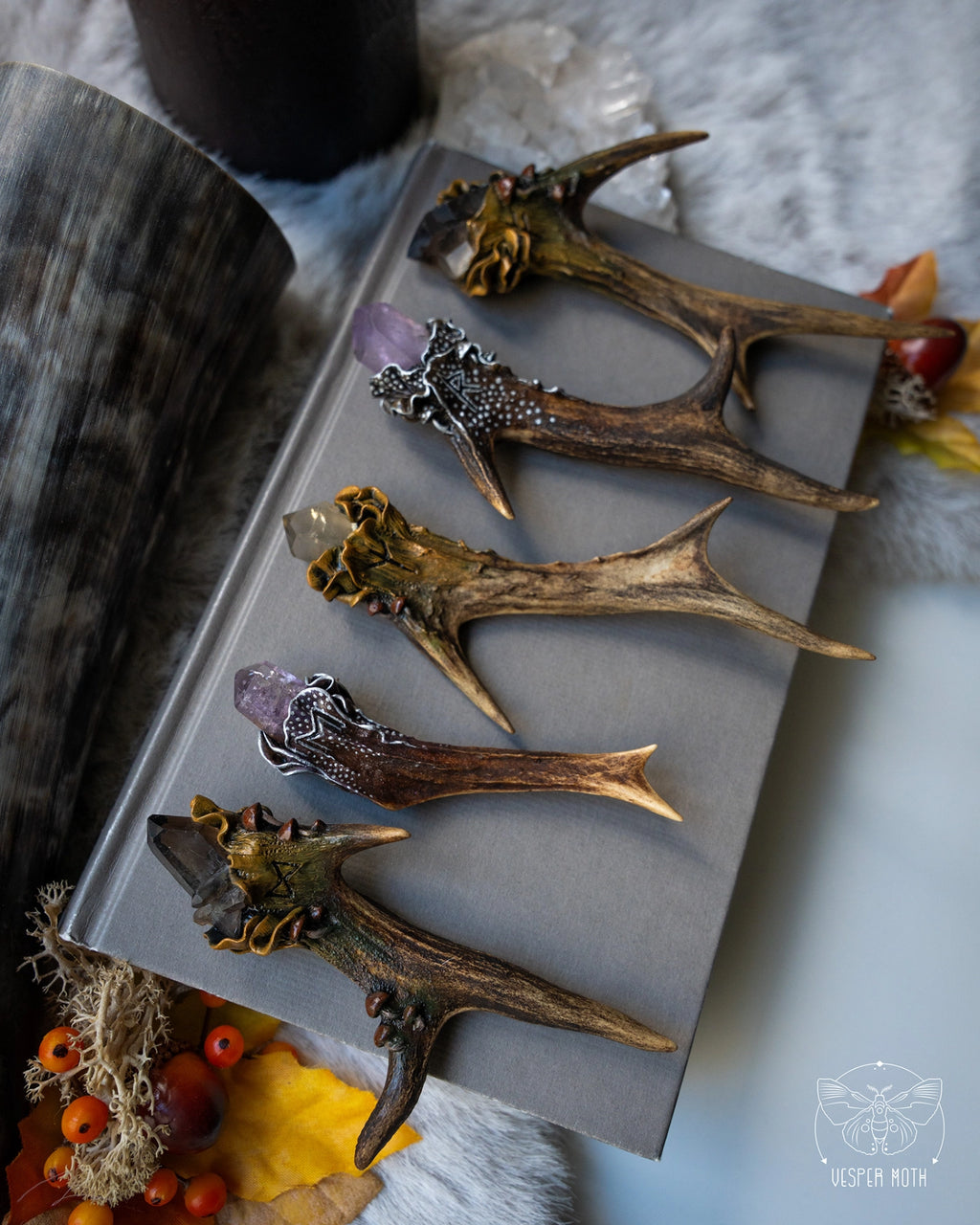 Antler Crystal Necklaces