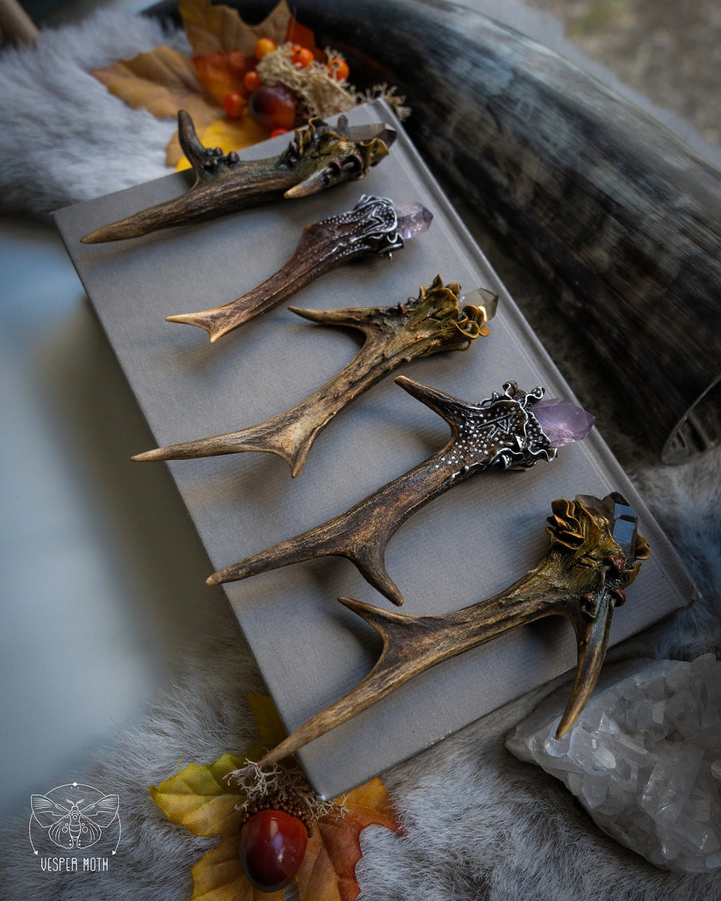 Antler Crystal Necklaces