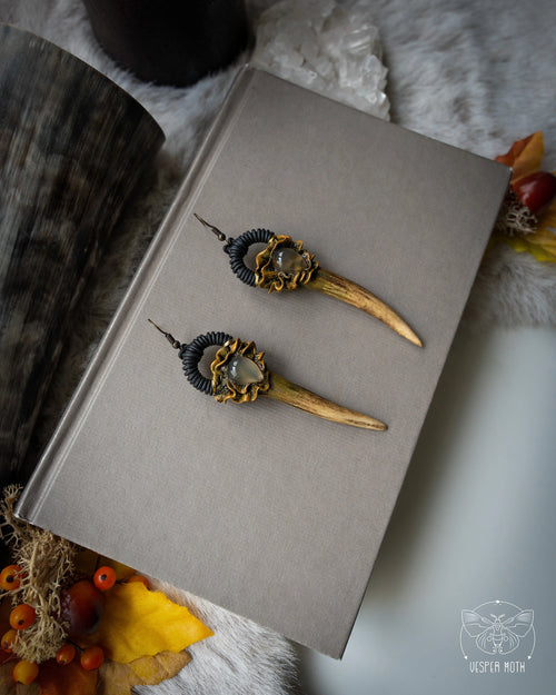Antler Crystal Earrings