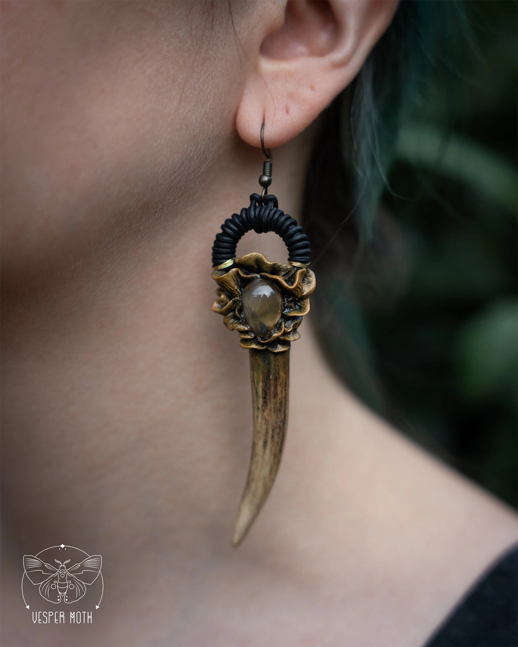 Antler Crystal Earrings
