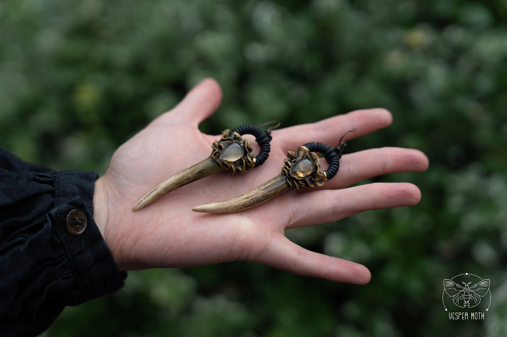 Antler Crystal Earrings
