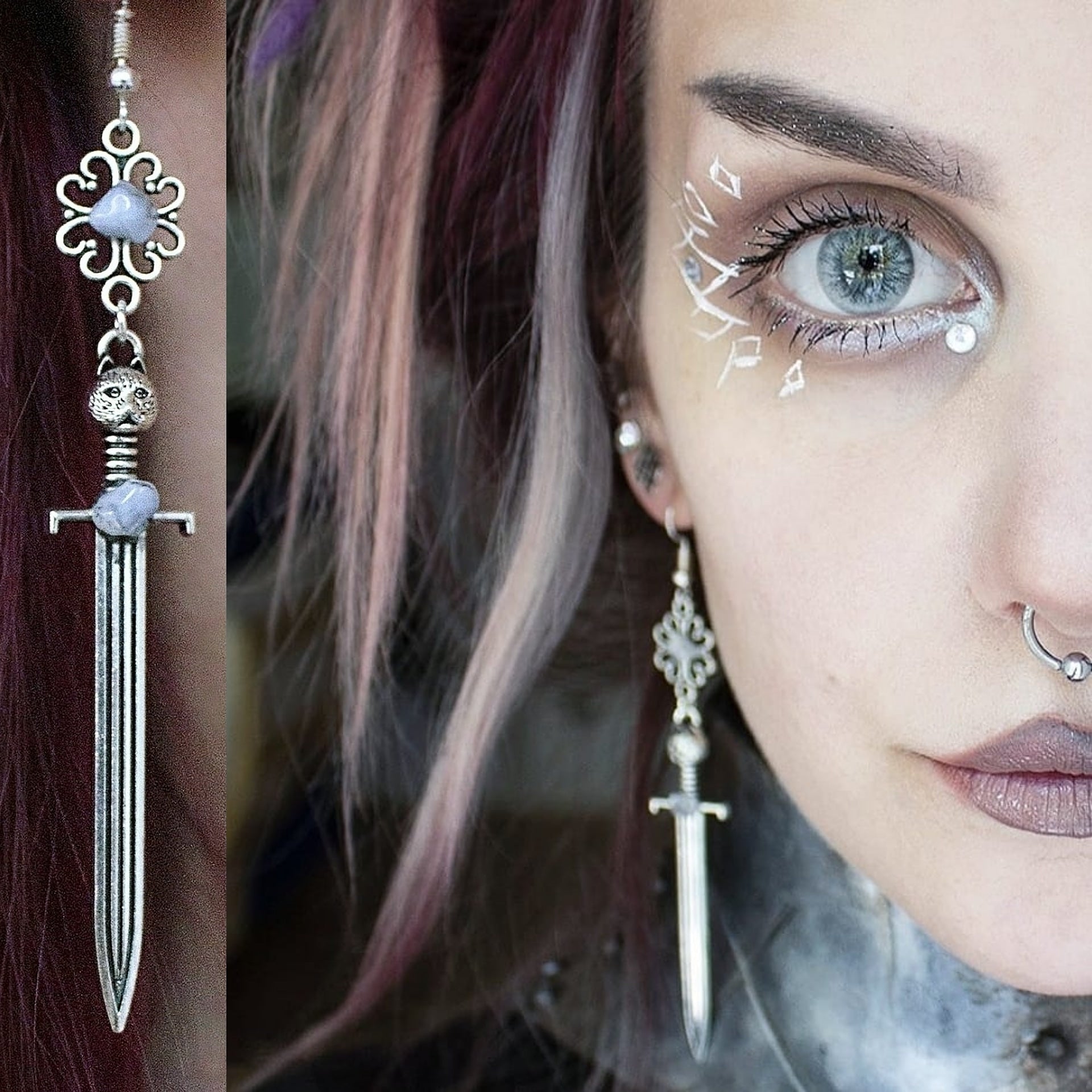 Feline Warrior Earrings