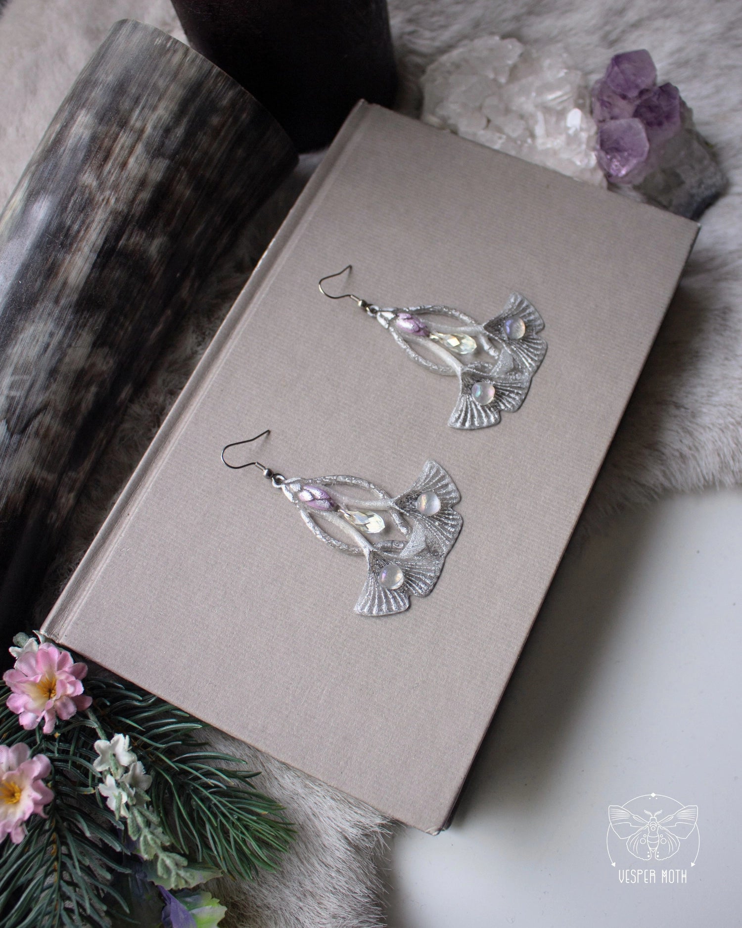 Seedling Earrings - 3D printed *no metal!