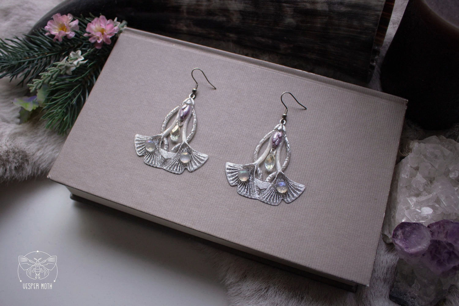 Seedling Earrings - 3D printed *no metal!