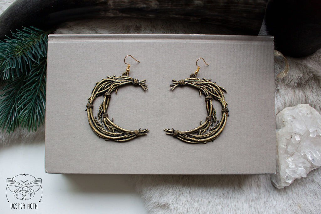 Lunae Earrings - 3D printed *no metal!