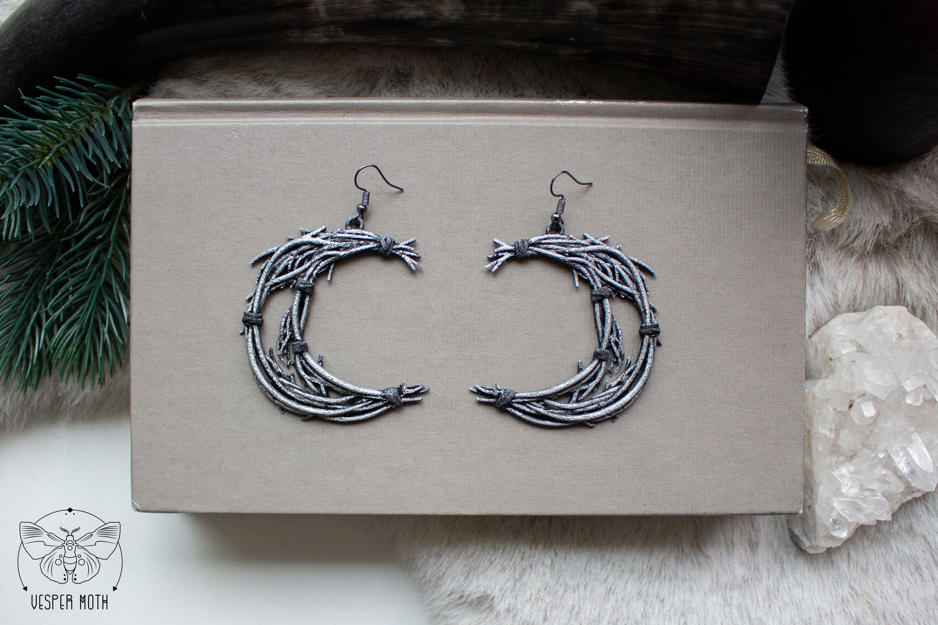 Lunae Earrings - 3D printed *no metal!