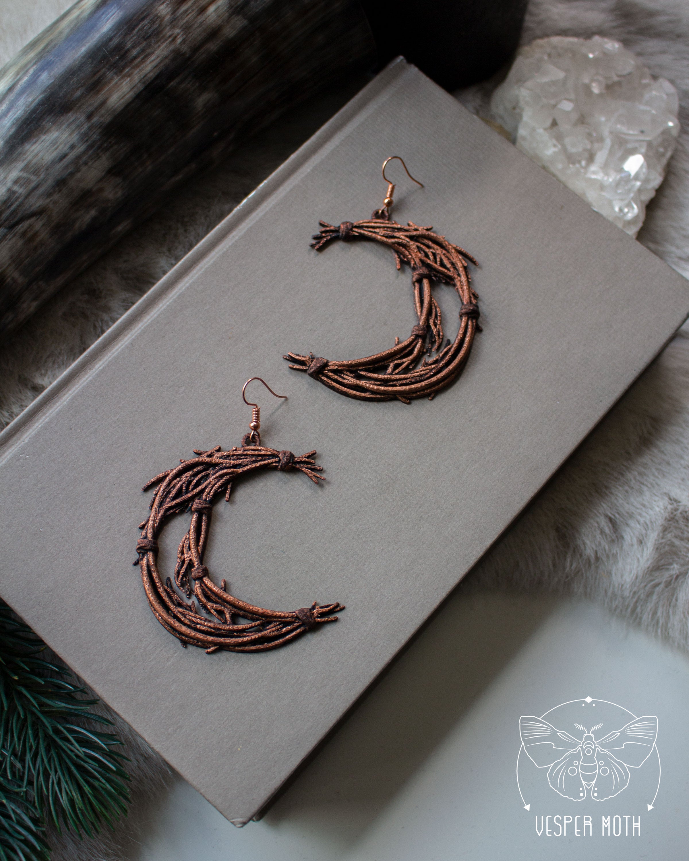 Lunae Earrings - 3D printed *no metal!