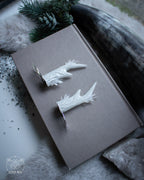 Ice Crystal Antler Hair Pins (pair of 2 pins)