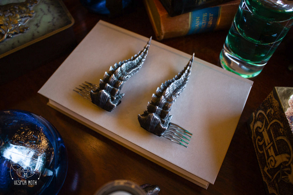 Dragon Hair Pins (a pair of two pins)