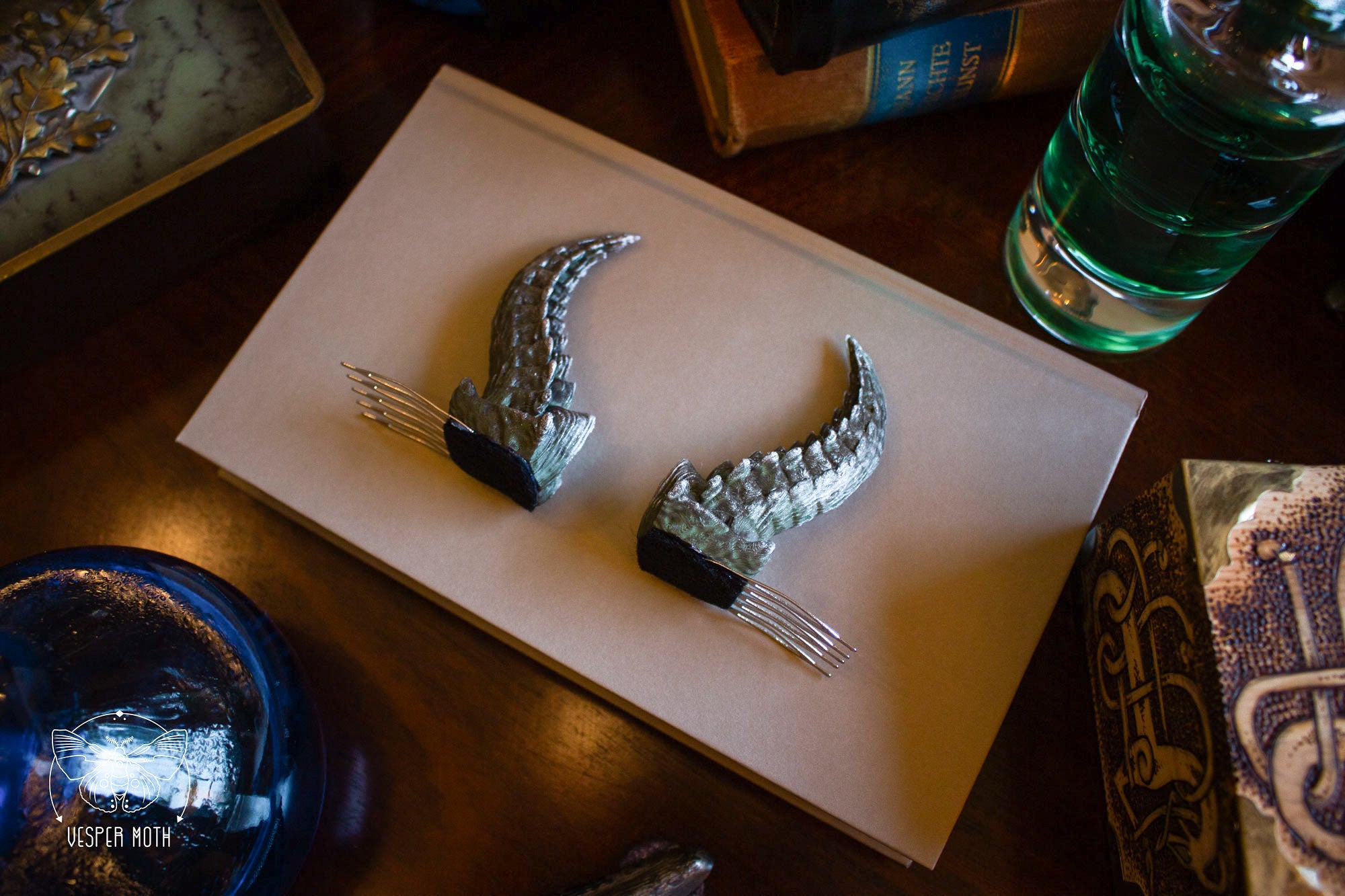 Dragon Hair Pins (a pair of two pins)