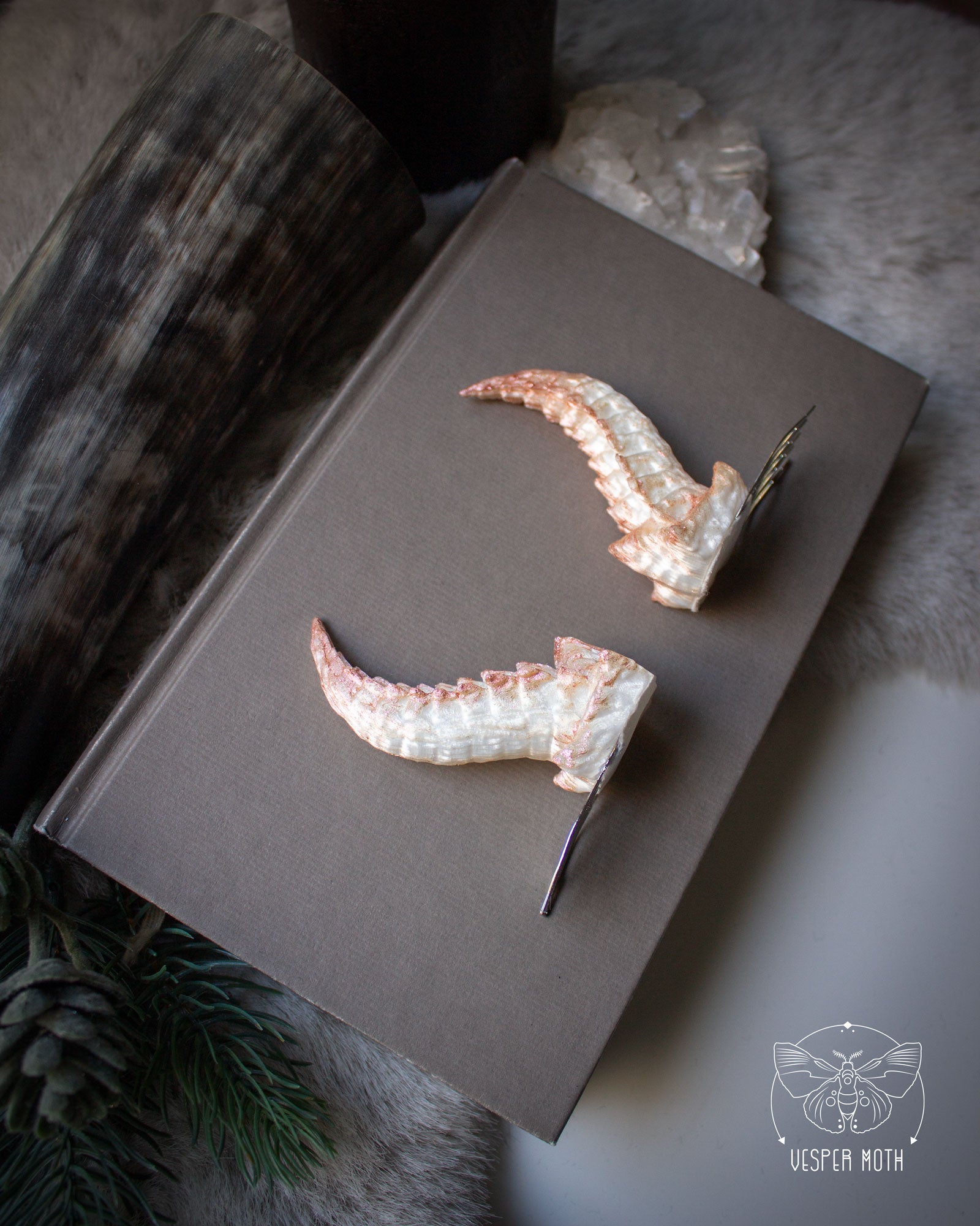 Sea Dragon Hair Pins (a pair of two pins)