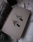 Dark Máni Earrings (925 Sterling Silver)