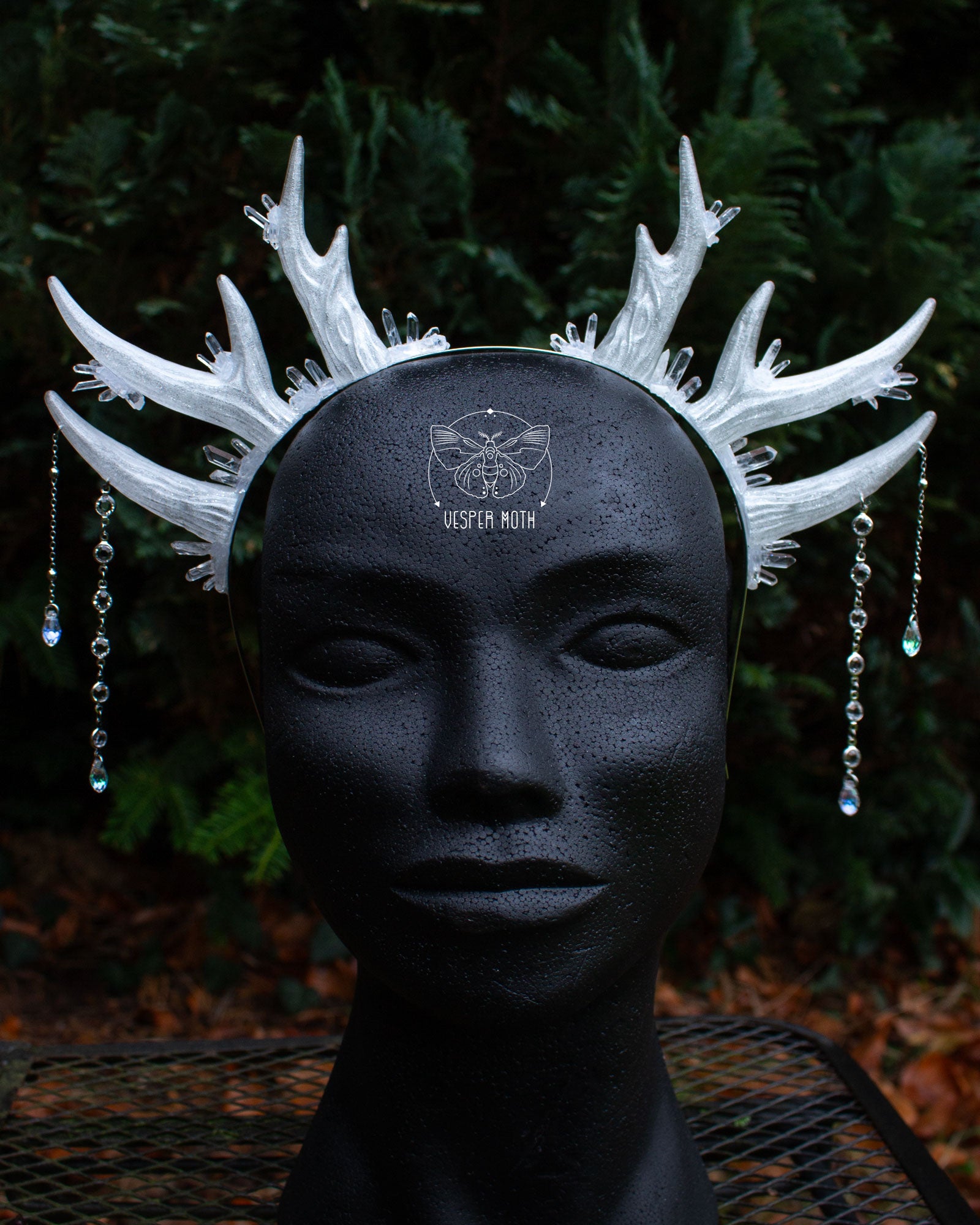 Ice Crystal Antler Headpiece
