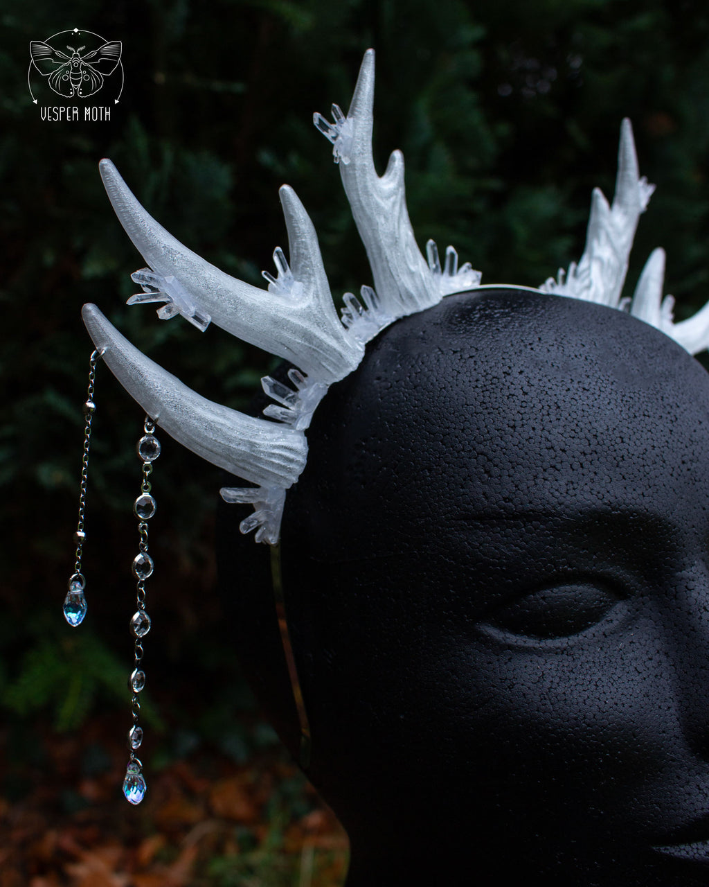 Ice Crystal Antler Headpiece