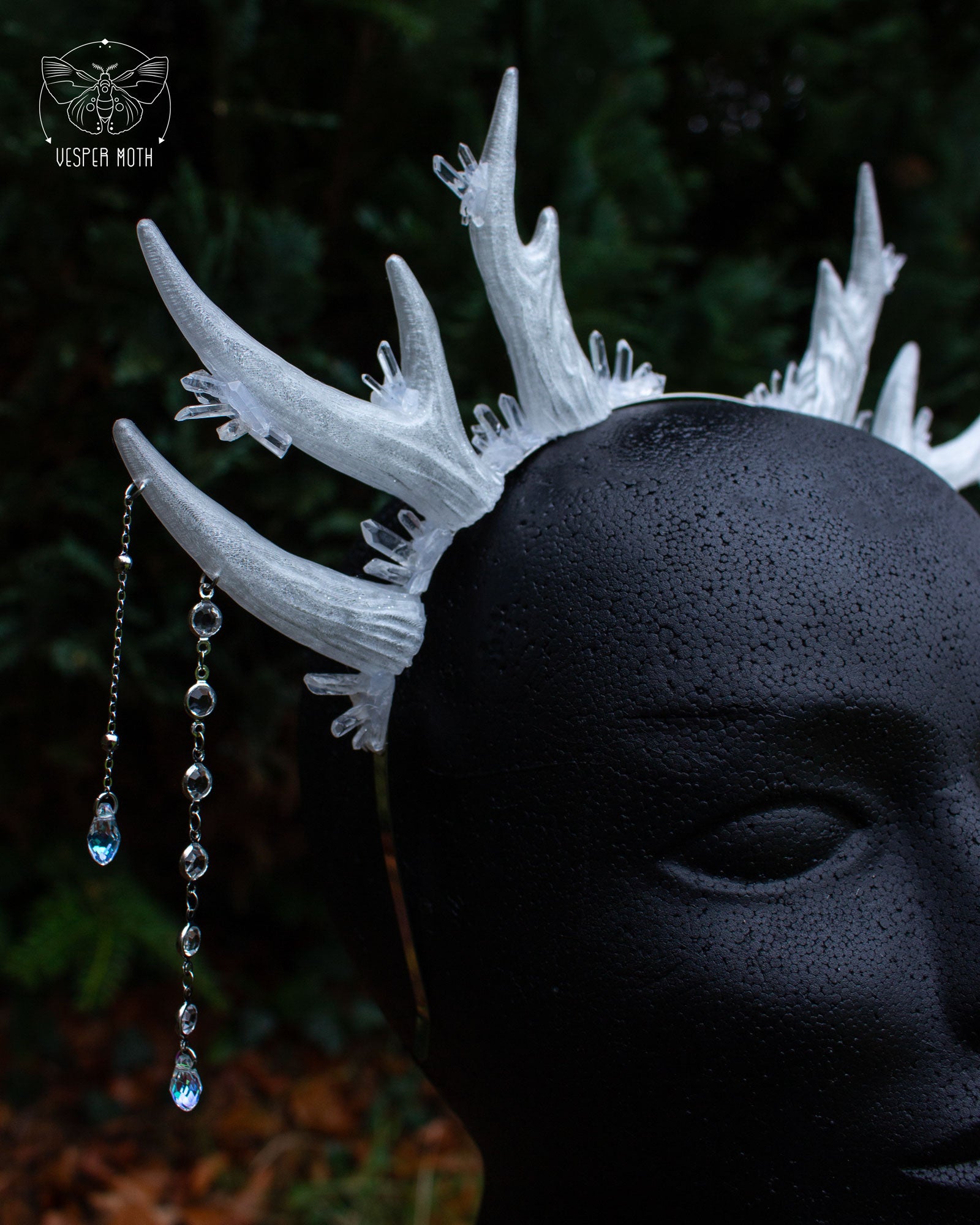 Ice Crystal Antler Headpiece