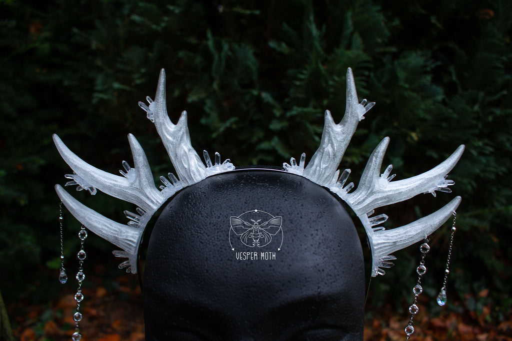 Ice Crystal Antler Headpiece
