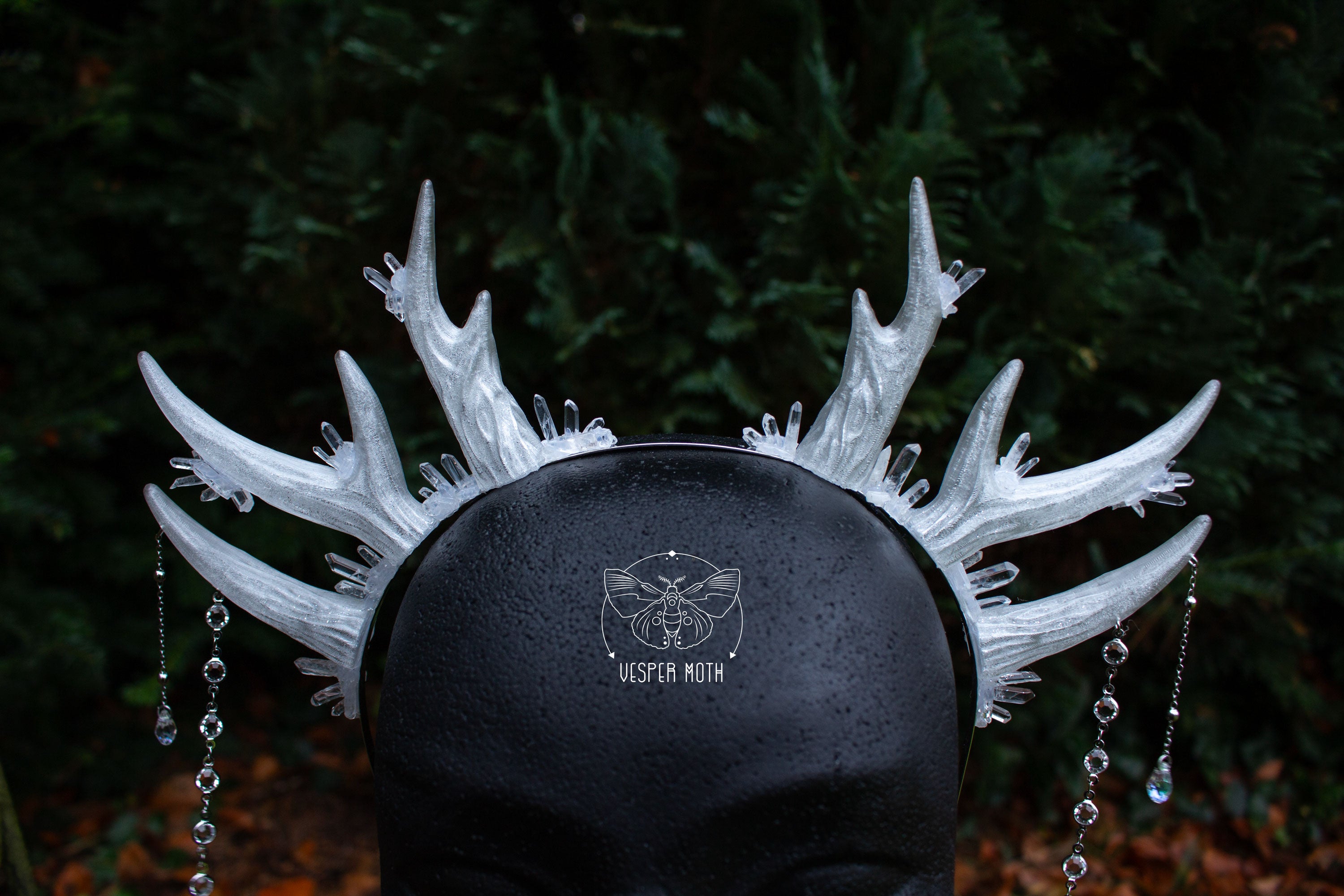 Ice Crystal Antler Headpiece