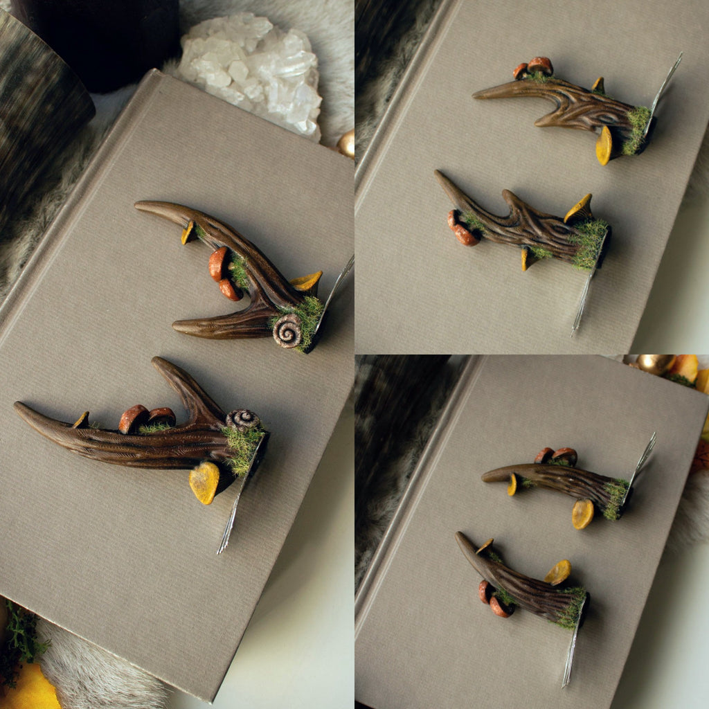 Fawn & Fungi Hair Pins (pair of two pins)