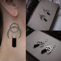 Dark Máni Earrings (925 Sterling Silver)