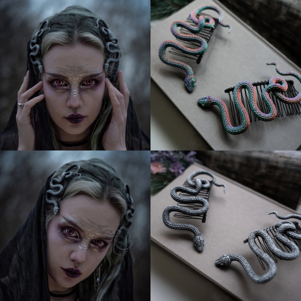 Serpent Hair Pins (a pair of two pins)