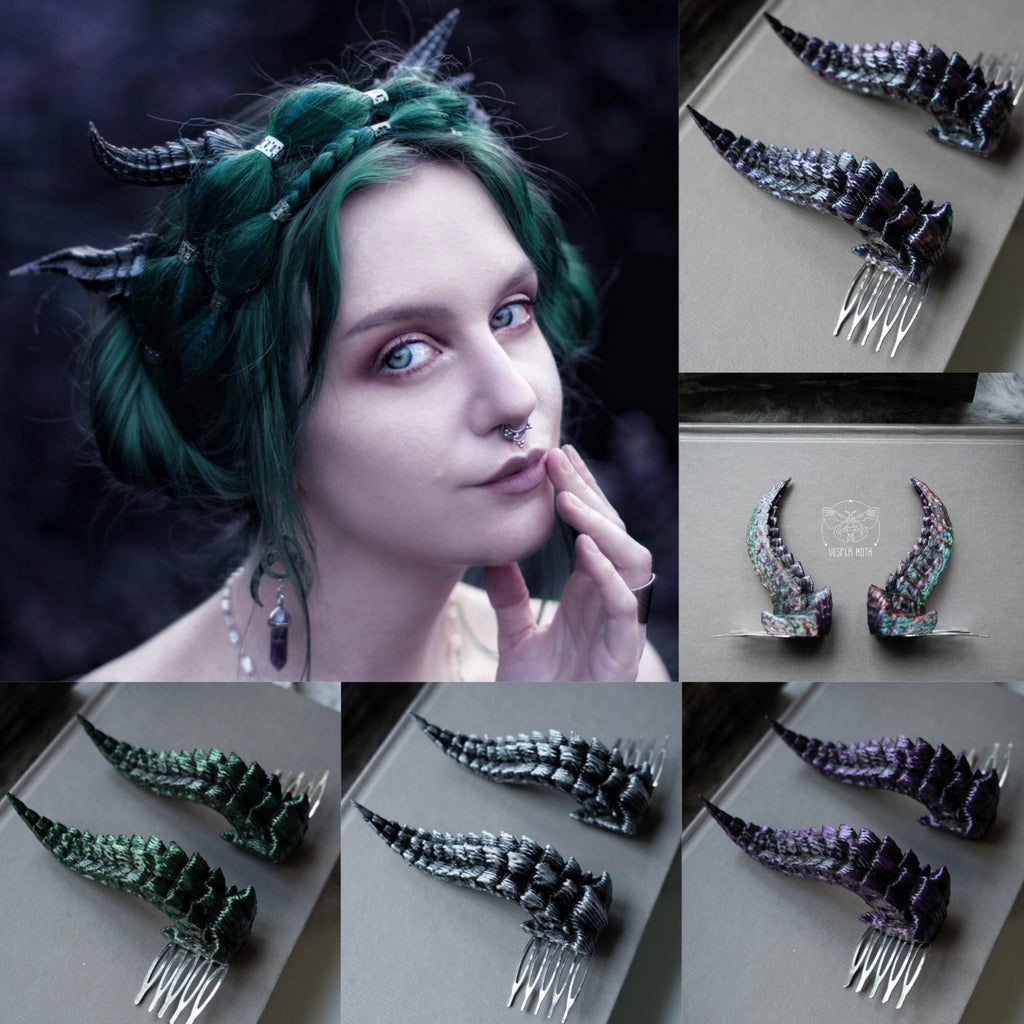 Jewel Dragon Hair Pins (a pair of two pins)