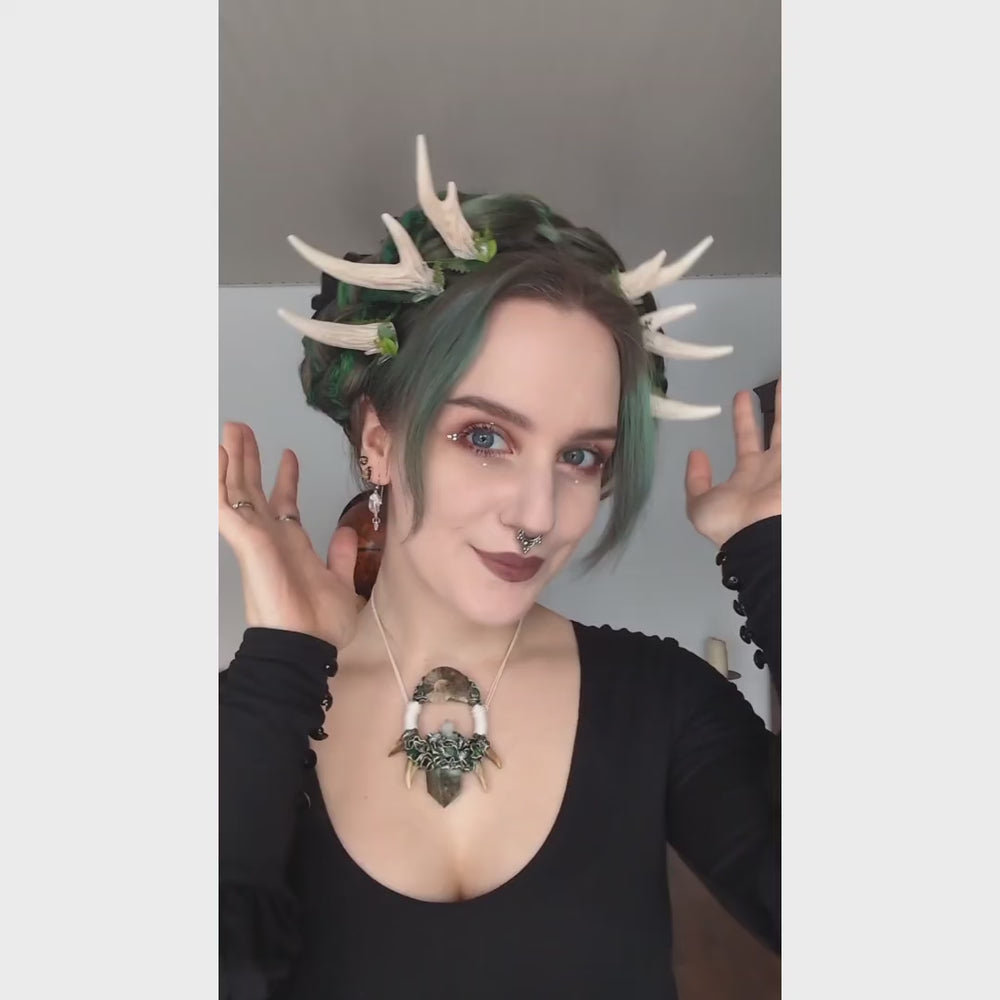 Pearlwood Antler Hair Pins (pair of two pins)