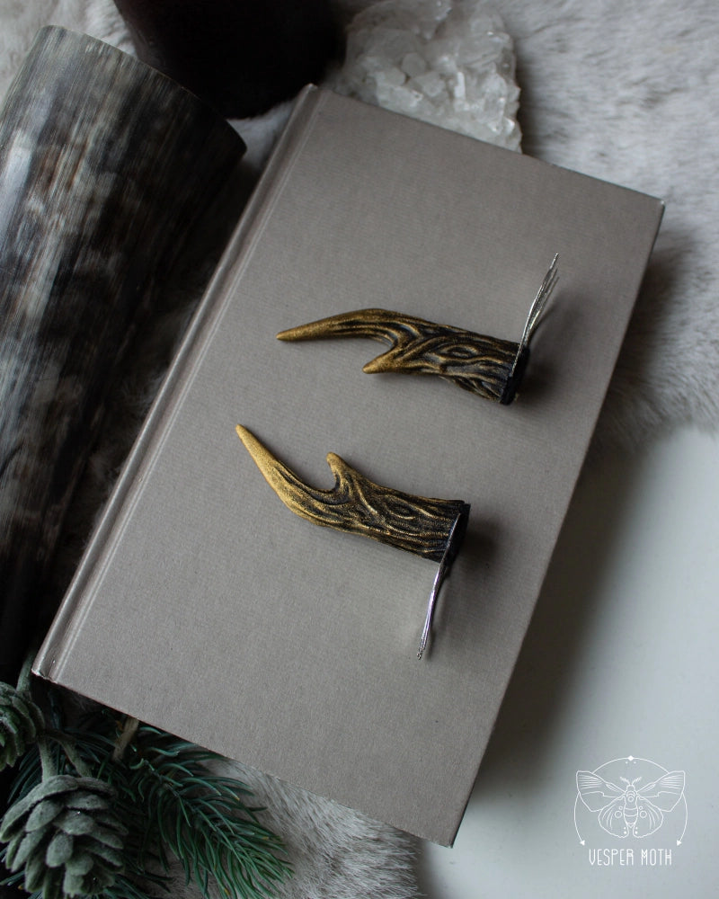 Antler Hair Pins (pair of two pins)