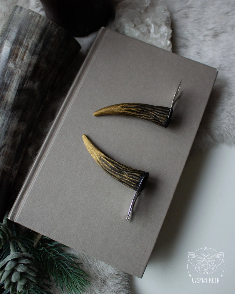 Antler Hair Pins (pair of two pins)