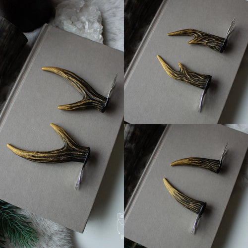 Antler Hair Pins (pair of two pins)