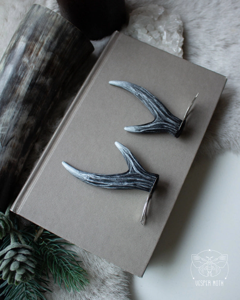 Antler Hair Pins (pair of two pins)