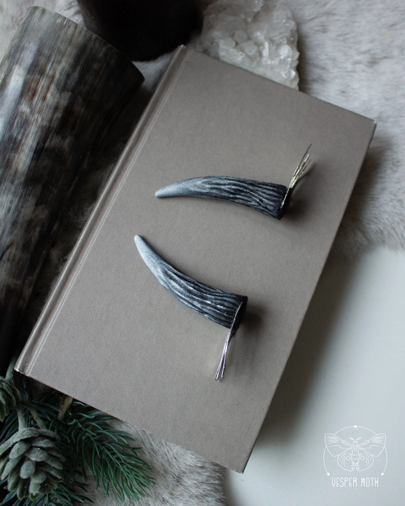 Antler Hair Pins (pair of two pins)