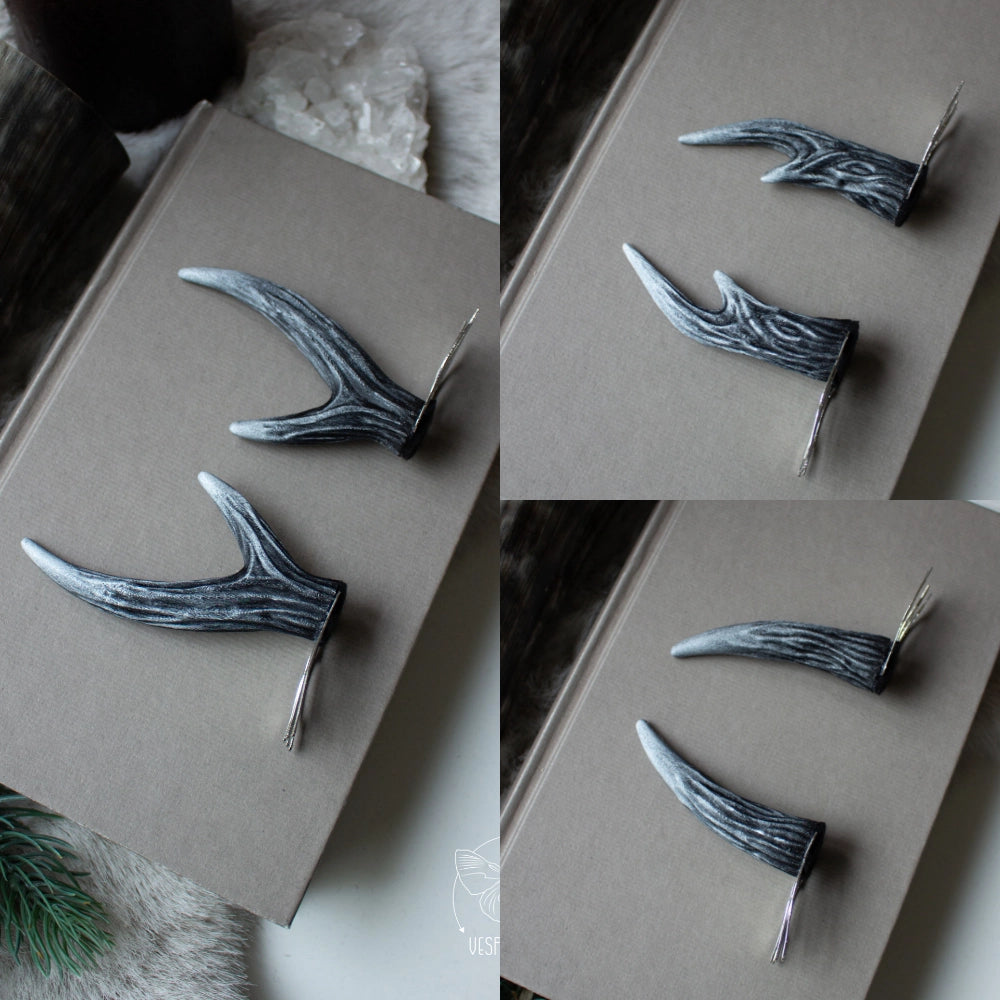 Antler Hair Pins (pair of two pins)