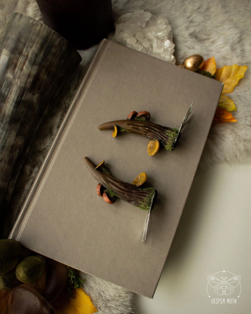 Fawn & Fungi Hair Pins (pair of two pins)